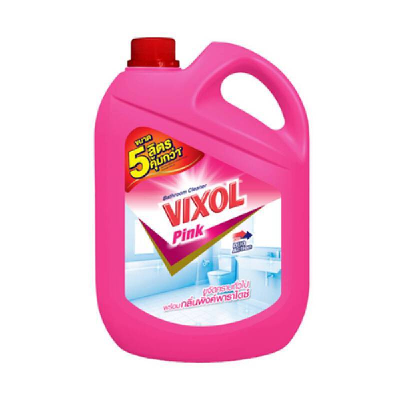 VIXOL น้ำยาล้างห้องน้ำ สีชมพู ขนาด5000มล.
