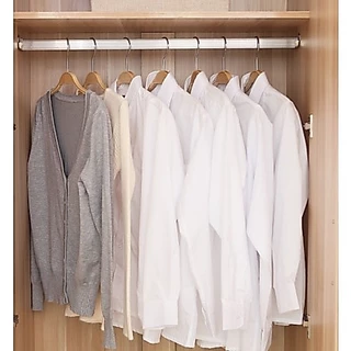 Double.thai ไม้แขวนเสื้อไม้ซาร่า 40cm (6 ชิ้น/12 ชิ้น) พร้อมส่ง