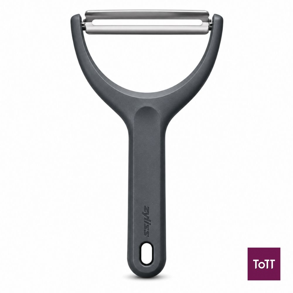 Zyliss Polypropylene Universal Wide Peeler L3xW10.7xH19.2cm, สีเทา