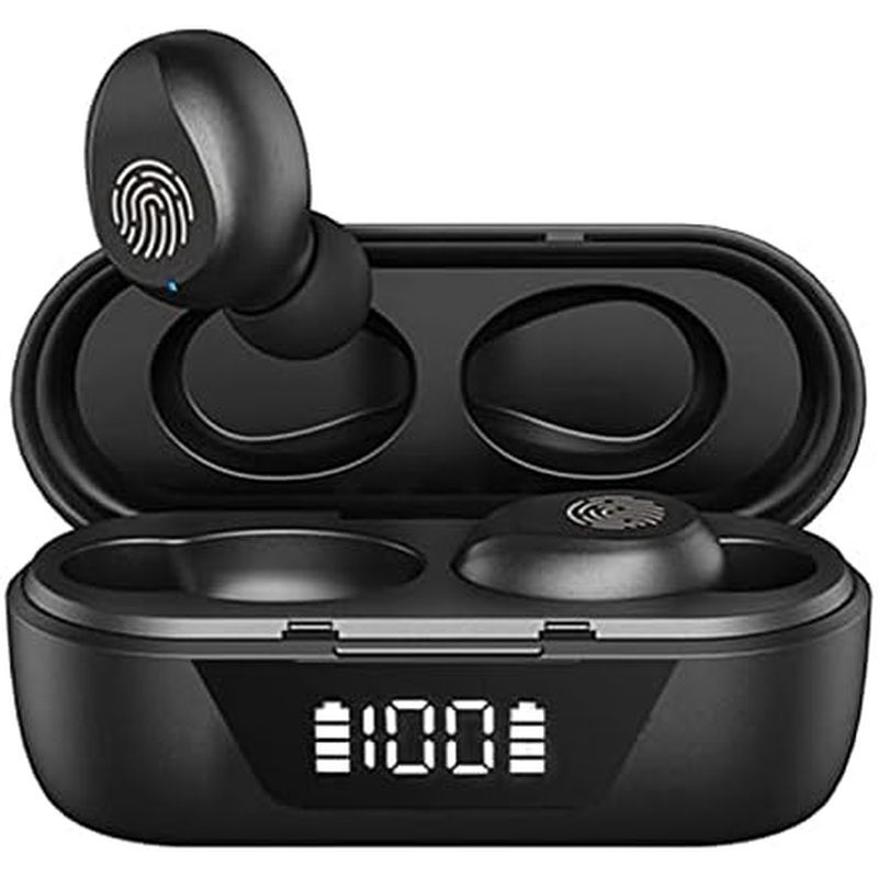 หูฟังไร้สาย True in-Ear Headphones 5.2 S Tiny หูฟังที่มองไม่เห็นไร้สาย Discreet หูฟังสําหรับทํางานฟั