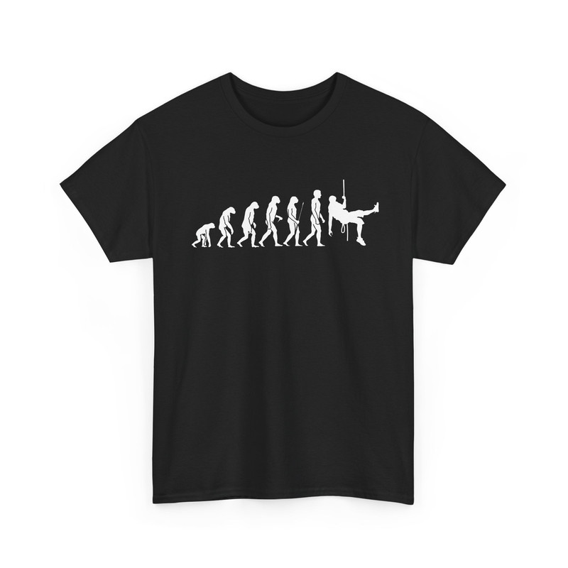 2026 Gildan Evolution of Men Climbing Mountains เสื้อ Unisex Heavy Cotton Tshirt XS-3XL