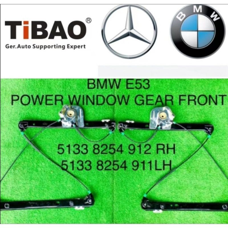BMW E53 X5 25i POWER WINDOW GEAR BRACKET ราคาด้านหน้าสําหรับ 1 อะไหล่รถยนต์