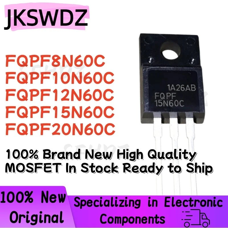 5PCS FQPF8N60C FQPF10N60C FQPF12N60C/15N60C/20N60C TO-220F Field Effect ทรานซิสเตอร์ขายส่ง