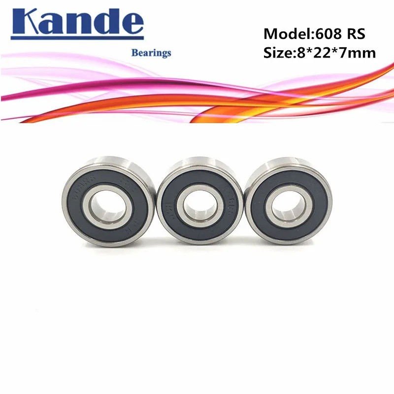 Kande ABEC-5 P5 608 2RS Z3V3 6082RS Miniature Ball Bearing 8x22x7 มม.608 608-RS 608 RS สําหรับ DIY m