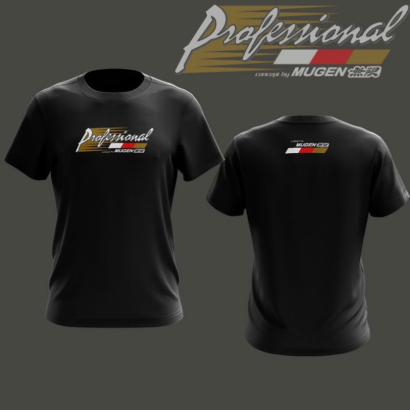 เสื้อยืด Mugen Professional / เสื้อไมโครไฟเบอร์ / เสื้อแข่ง
