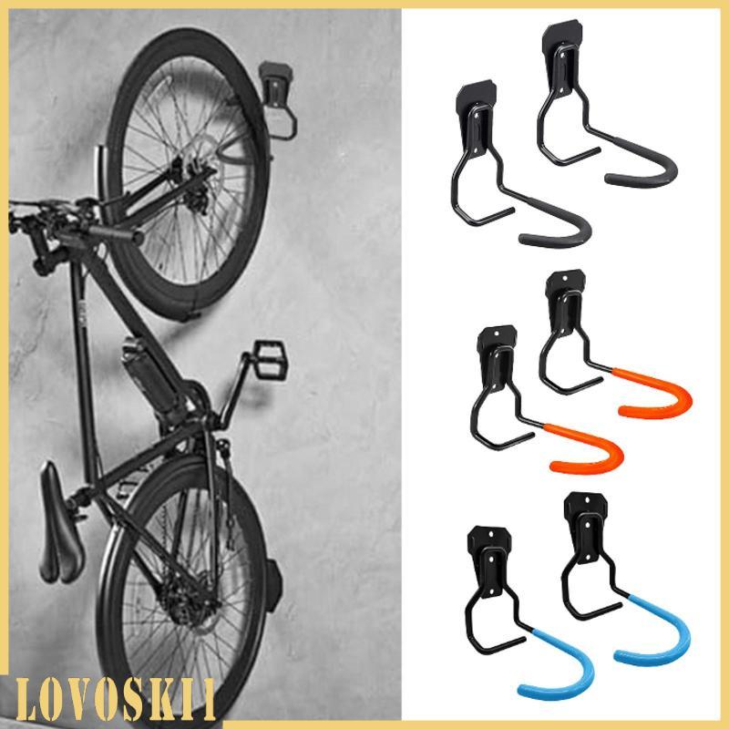 [Lovoski1] 2x Garage Bike Hooks Organizer เหล็กแบบพกพาน้ําหนักเบา Hooks Rafter แขวนสําหรับจักรยานตะก