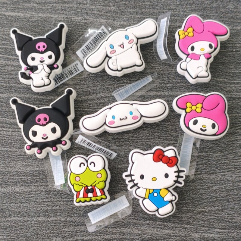 croc jibz jibbitz Crocs Hole Shoes Shoe Buckle Crocs Zhibixing Shoes Flower Set Kuromi Melody Cinnam