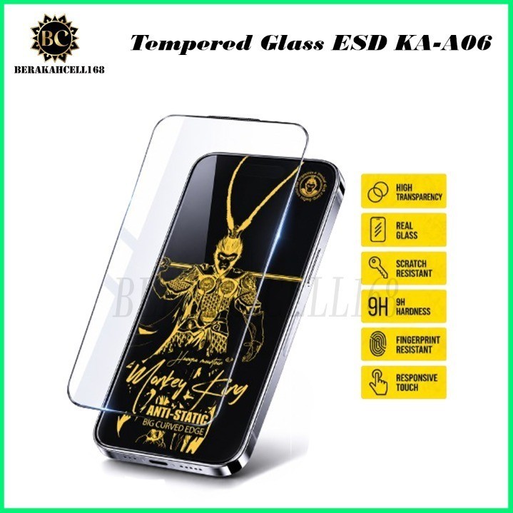 KA-A06 TEMPERED GLASS ESD STATIC MONKEY KING สําหรับ VIVO Y11D Y05 Y04 Y04S Y03 Y03T Y02 Y02T Y02S Y