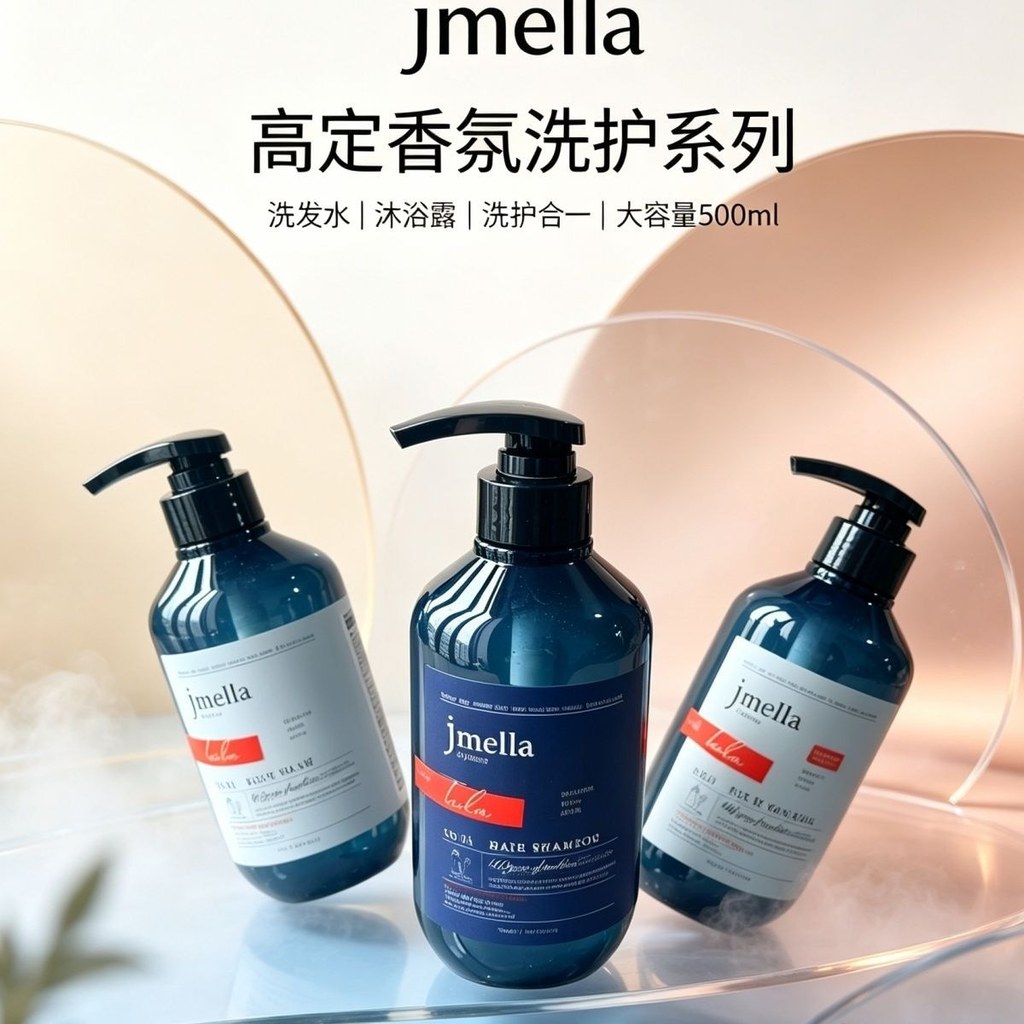 Jmella Jmella แชมพูกลิ่นหอม Body Wash Moisturizing ทําความสะอาดสามในหนึ่งเดียวกลิ่นหอมติดทนนาน vfgt7