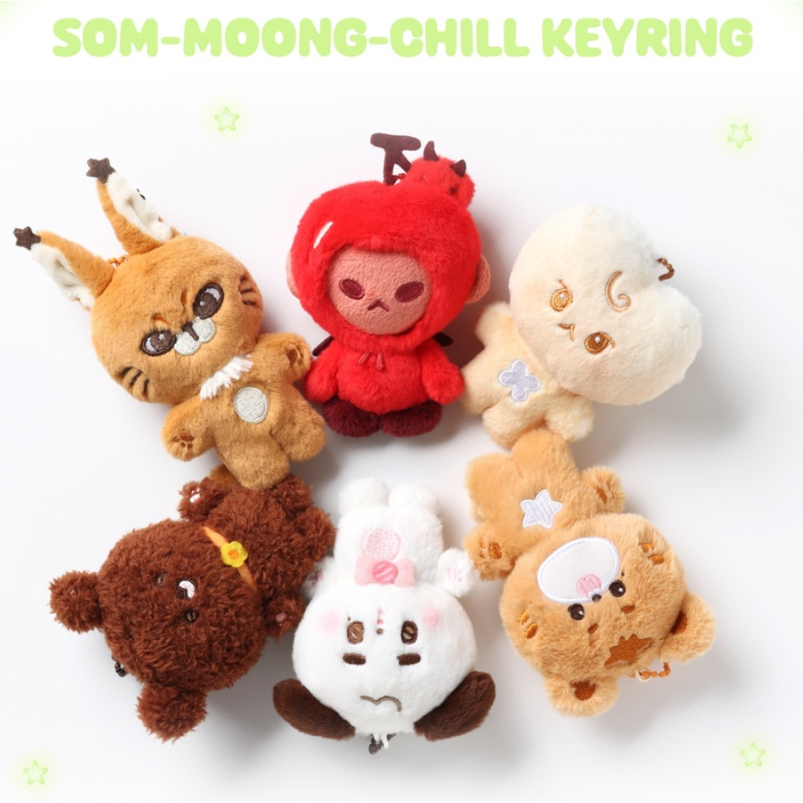 【พร้อมส่ง】nct wish doll NCT127 SOM-MOONG-CHILL Keychain Series Johnny,Yuta,Doyoung,Jungwoo,Mark,Haec