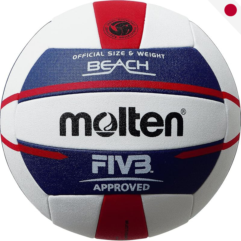 Molten Beach Volleyball V5B5000 White × Blue × Red
