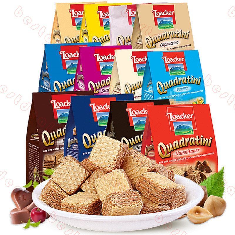 Loacker Chocolate/Vanilla Wafer ใช้ทานเล่น