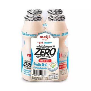 เมจิ ไพเก้นนมเปรี้ยวไม่เติมน้ำตาลทราย Meiji Paigen Drinking Yoghurt Zero 330ml. Pack4