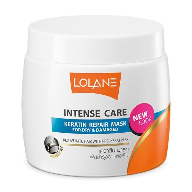 โลแลน อินเทนซ์แคร์มาสก์เคราตินผมแห้งเสีย Lolane Damaged Mask 200g.