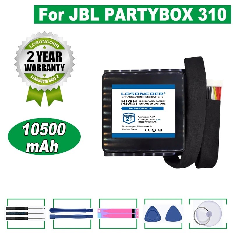 LOSONCOER 10500mAh สําหรับ JBL PARTYBOX 310 PARTYBOX310 แบตเตอรี่ลําโพง