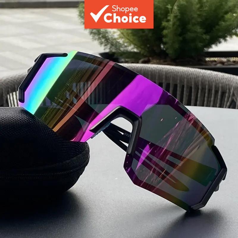 แว่นตากันแดดขี่จักรยาน UV400 unisex เหมาะสําหรับกิจกรรมกลางแจ้ง เช่น ตกปลา