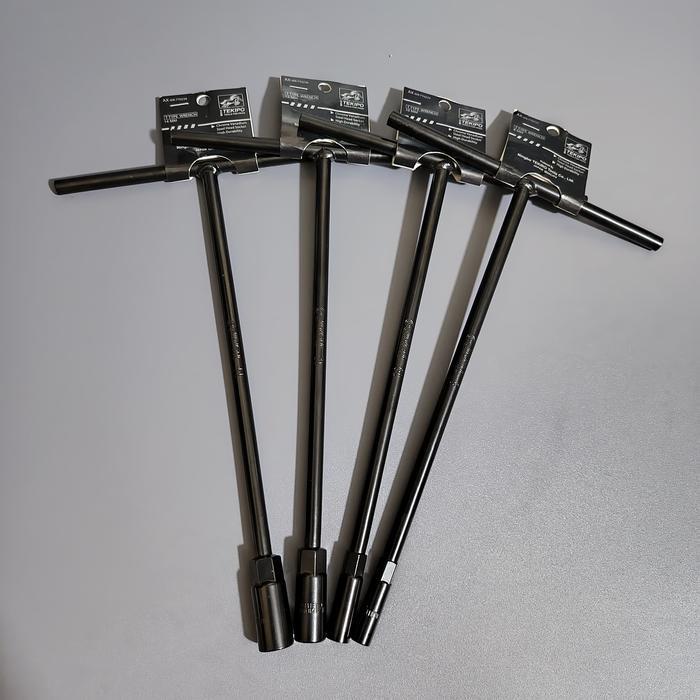 TEKIPO แพ็คเกจประแจ T-Sock 4 ชิ้น ขนาด 8-10-12-14 มม. / Tekiro T-Wrench