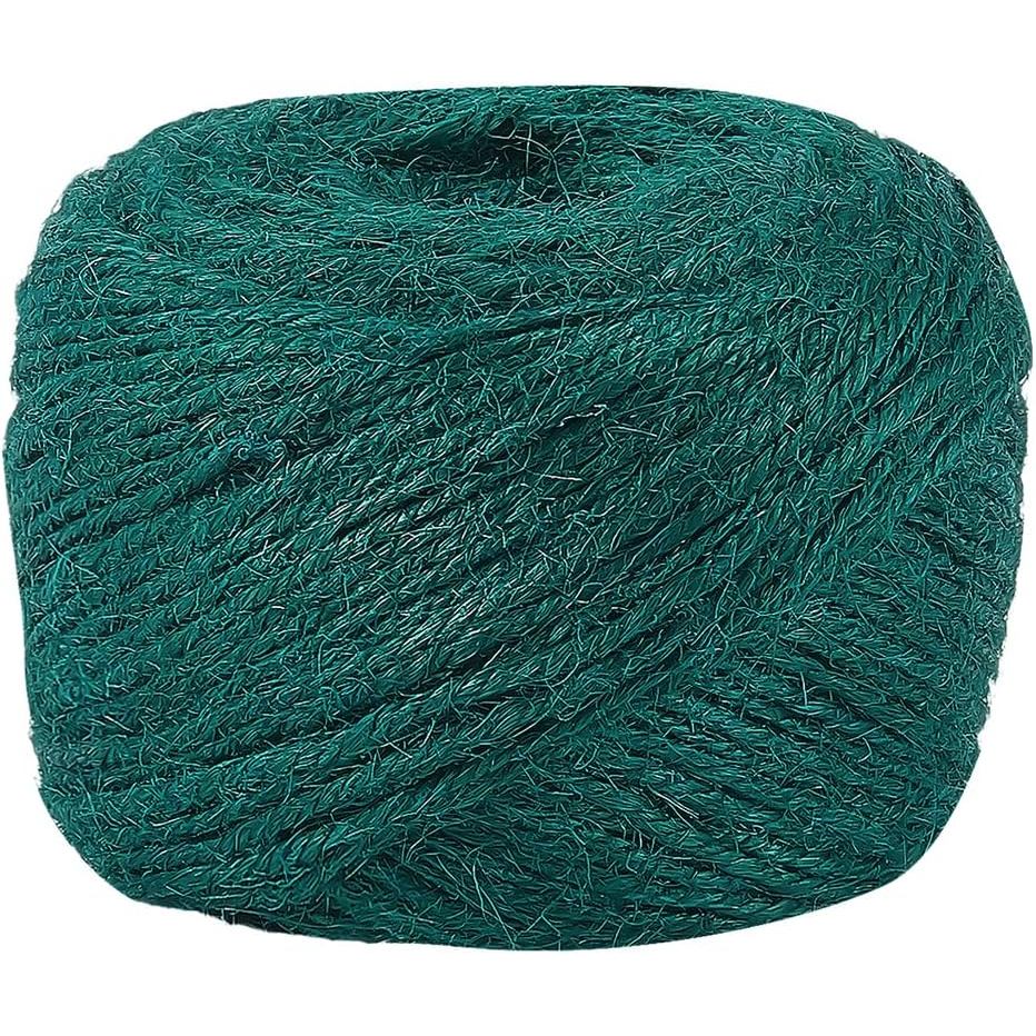 1 ม้วน 100 M/109.36 หลา Dark Green Jute Twine ทนทานทอสายไฟอเนกประสงค์ Jute เชือกตกแต่ง Craft String 