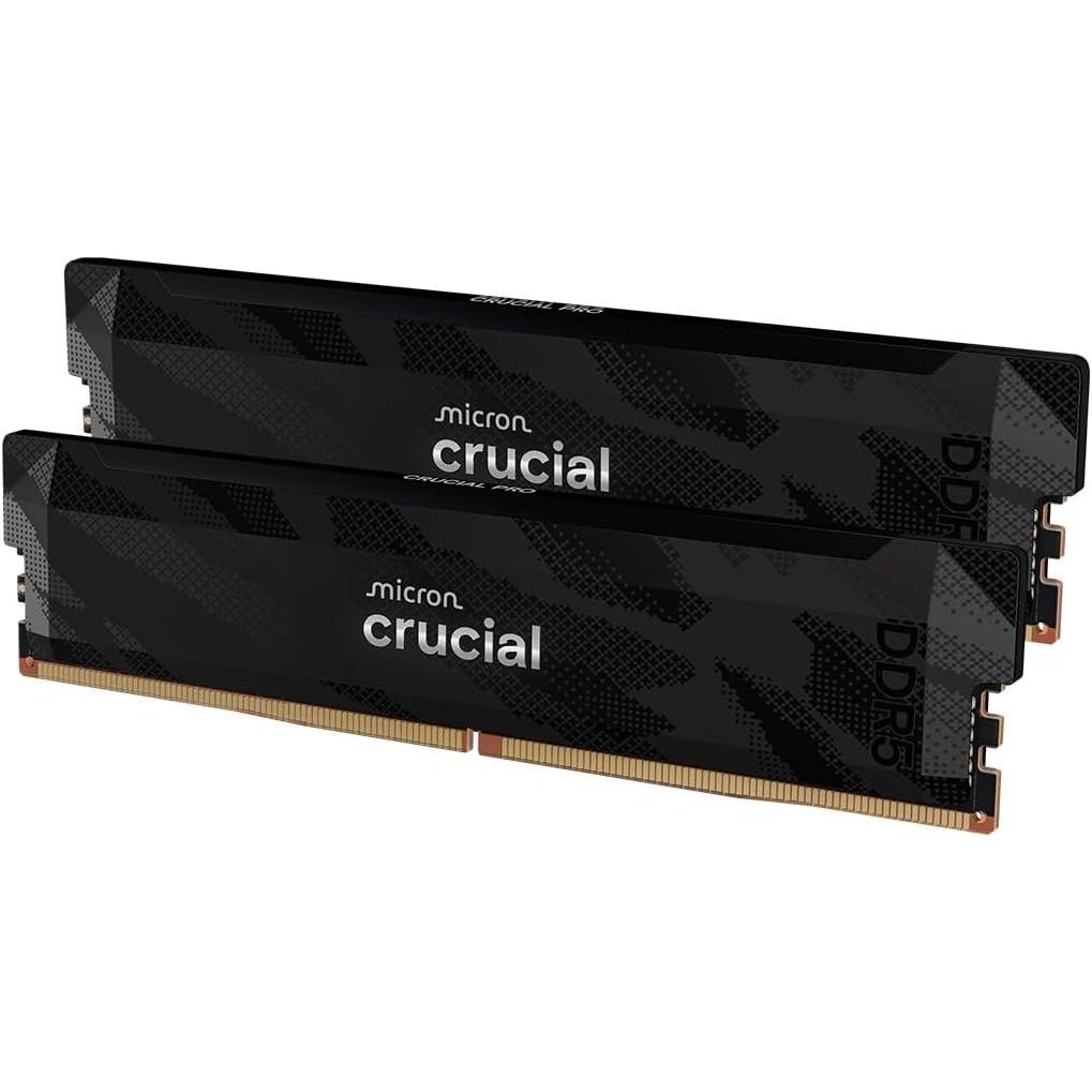 Crucial Pro DDR5 RAM 64GB ชุด (2x32GB) 6400MHz CL40, หน่วยความจําสําหรับเล่นเกมเดสก์ท็อปโอเวอร์คล็อก