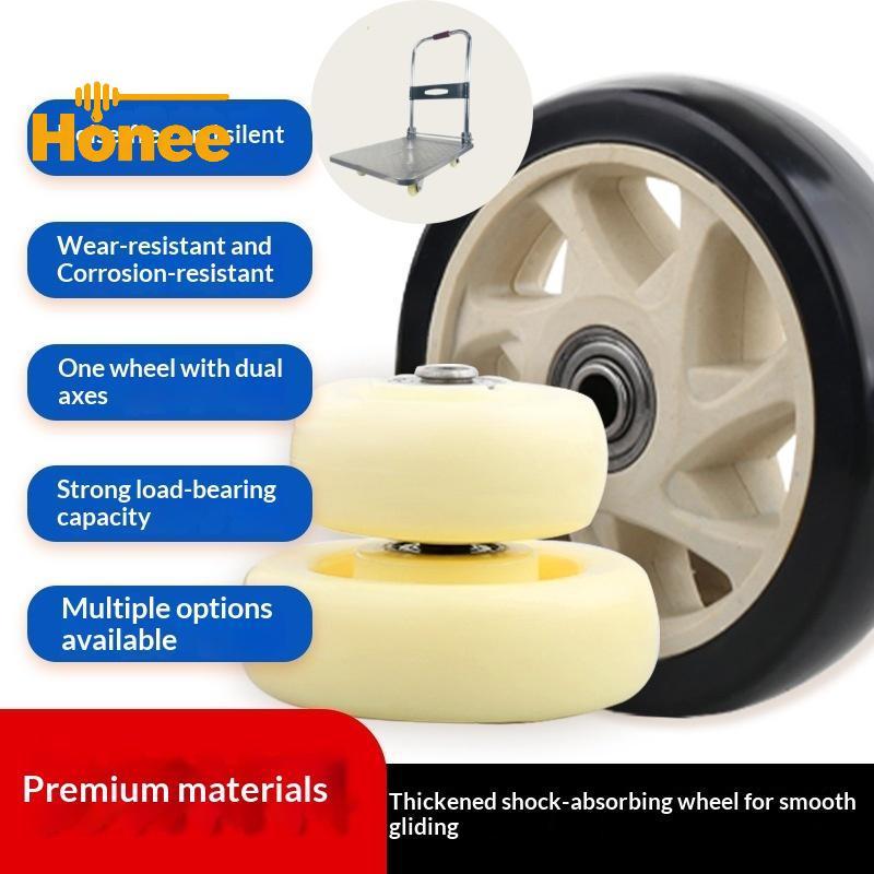 [Honee] ล้อล้อเลื่อนทดแทนทนต่อการสึกหรอ Heavy-Duty 1 ชุดขนาด 1.5-5 นิ้วสําหรับรถเข็นเฟอร์นิเจอร์ Workbench โรงรถใช้ Nice