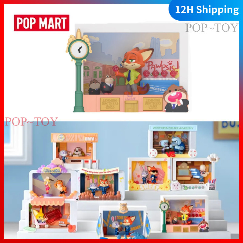 POPMART Disney Zootopia Highlight Moment Series Blind Box Cute Figures pop mart blind box figures gi