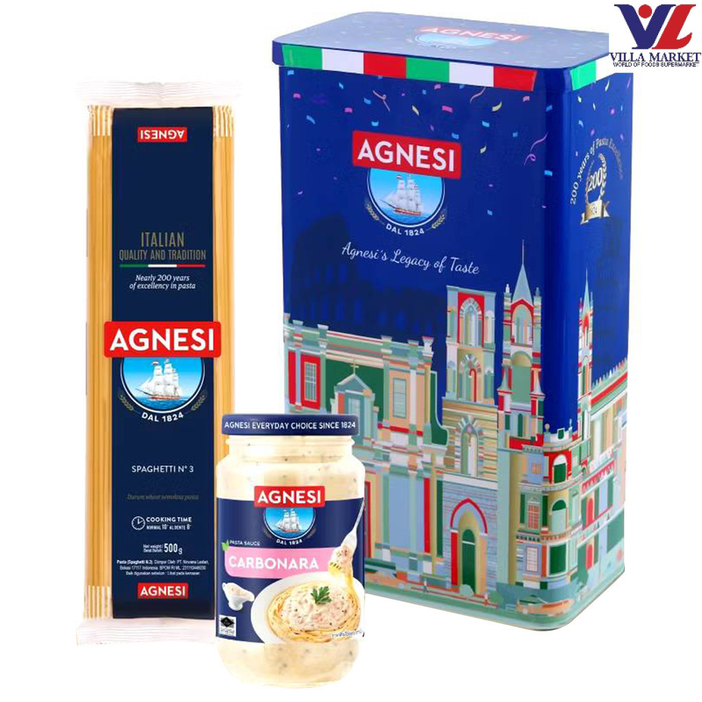 อัญเญซี่ ชุดสปาเกตตี้คาร์โบนาร่า 850G Agnesi Spaghetti Carbonara Set