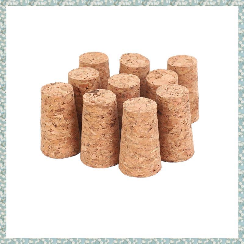 [h5bl3j6wj.ph] 10 ชิ้น Tapered Corks Stoppers DIY Craft Art Model Building 22*17*35 มม.