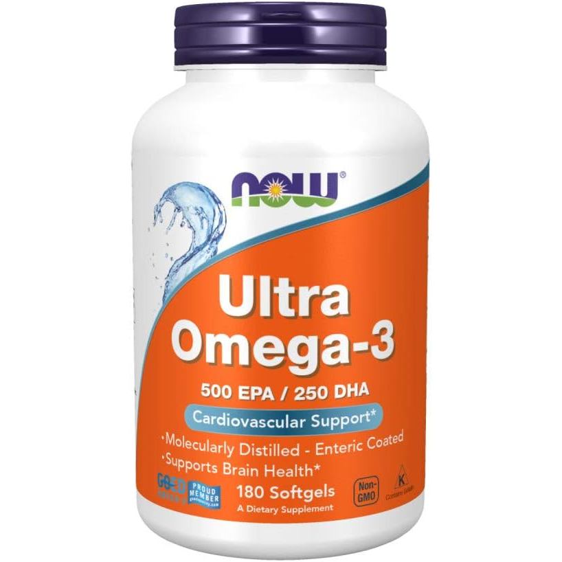 NOW s-Ultra Omega-3 500 EPA/250 DHA-180 Softgels by Now s