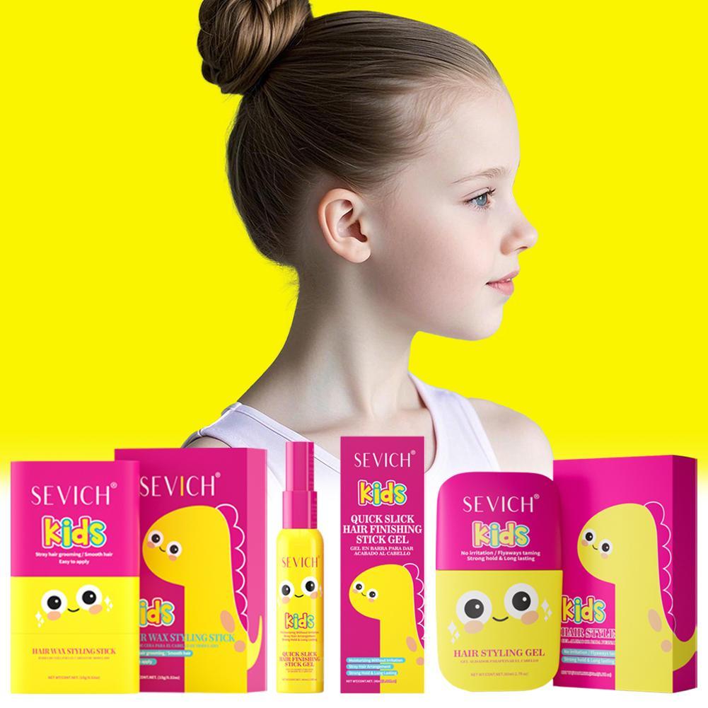 15g เด็กไดโนเสาร์ Hair Wax Stick จัดแต่งทรงผมขี้ผึ้งสําหรับชายหญิง Flyaway ผมใช้งานง่ายผม Tamer