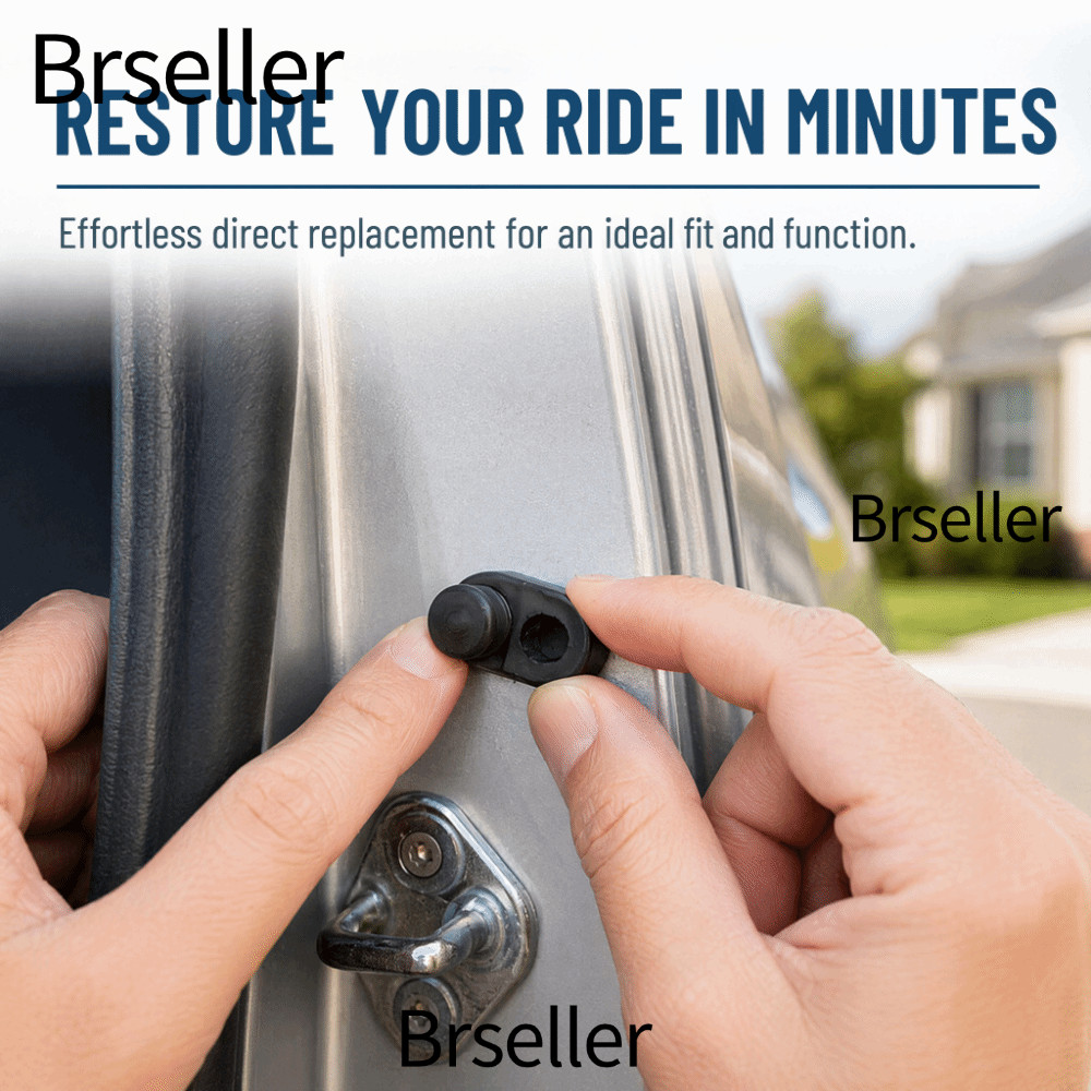 BRSELLER 4PCS Door Jamb Stopper Cap, ฝาครอบสวิตช์ประตูสีดํา ABS, 253685L300 ฝาครอบประตูรถสําหรับ Pat