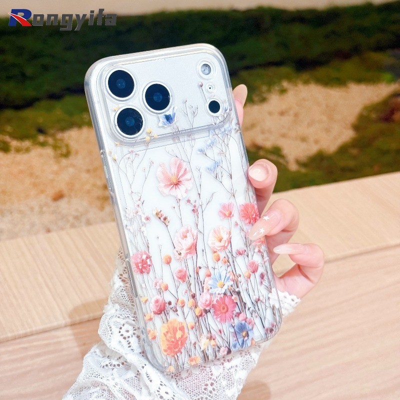 การ์ตูนดอกไม้เคสโทรศัพท์สําหรับRealme 5 5i 5s 3 Q5 Q3 Q2 Pro Q5i Q3i 5G Q2i Q P3X P3 Pro P1 Neo7xฝาค
