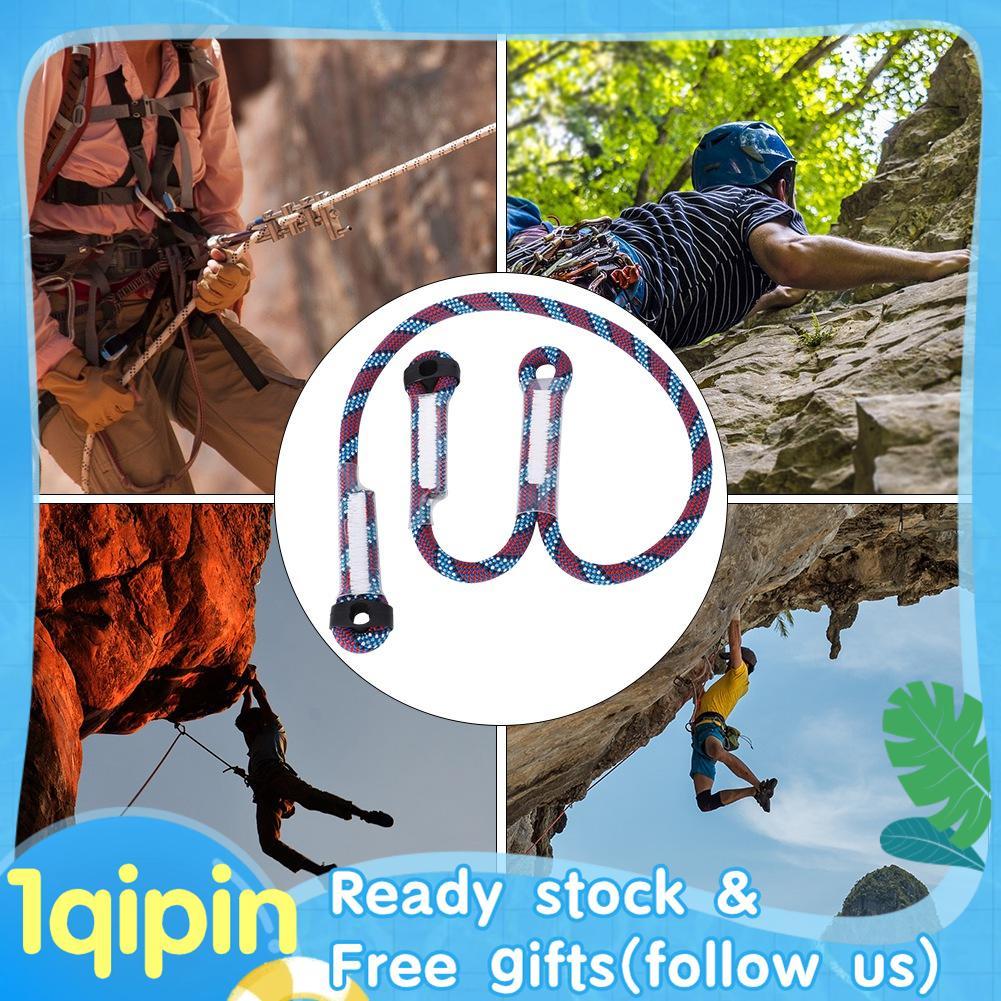 1qipin.th เชือกป้องกันการปีนเขากลางแจ้ง Antifalling Safety Oxtail Dissymmetry Sling Lanyard