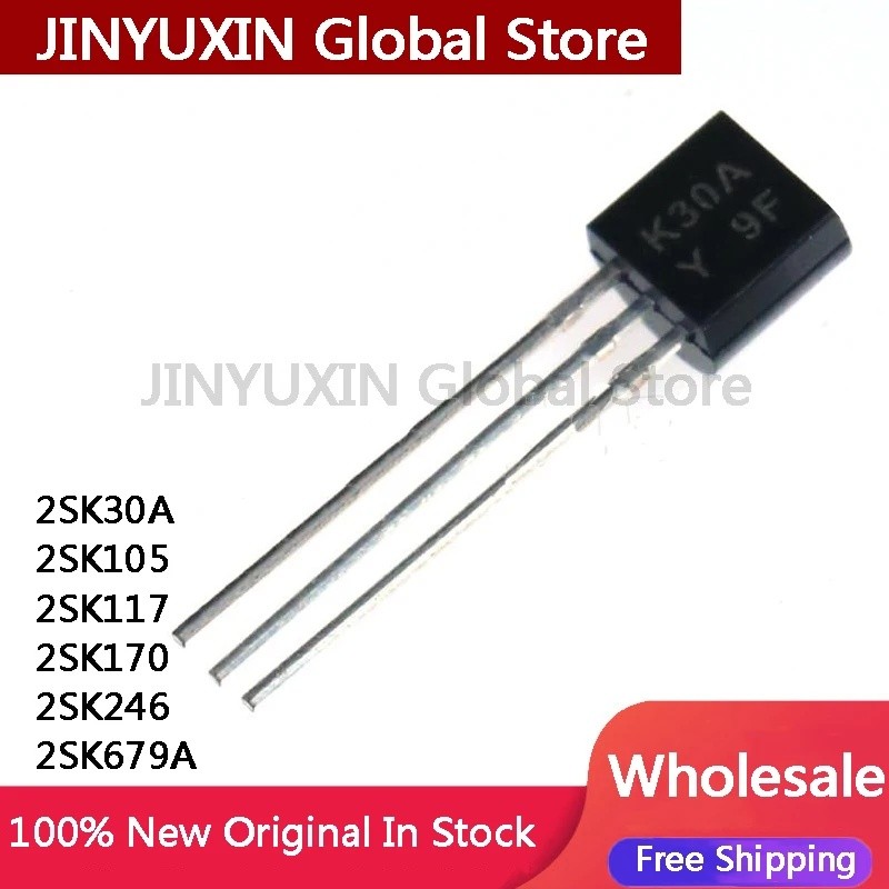 5 ชิ้น 2SK30A 2SK105 2SK117 2SK170 2SK246 2SK679A TO-92 ในสต็อกขายส่ง