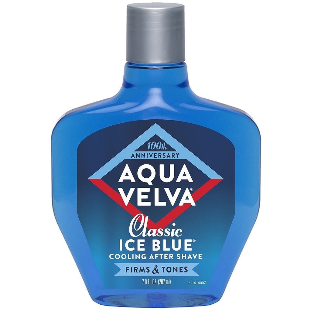 AquaVelva Aftershave, Classic Ice Blue, Fresh, Cool, 7 ออนซ์ JWBX
