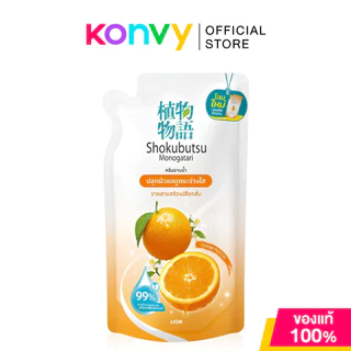 Shokubutsu Monogatari Shower Cream Refill โชกุบุสซึ โมโนกาตาริ ครีมอาบน้ำ 400ml (ChineseMilkVetch/Ginkgo/OrangePeelOil)