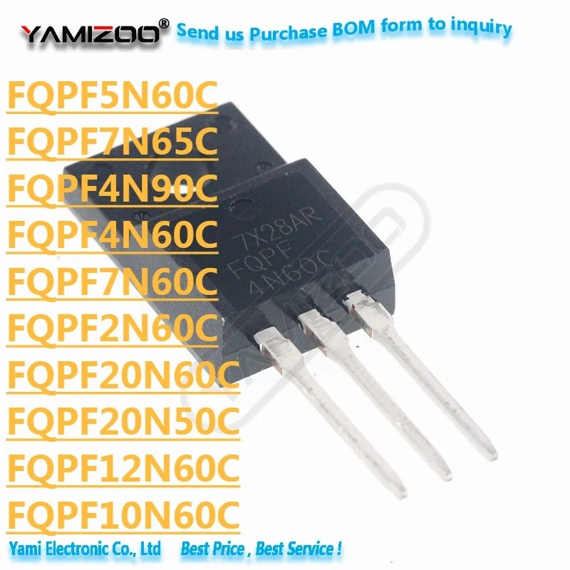 5PCS FQPF8N60C TO-220 FQPF2N60C FQPF4N60C FQPF5N60C FQPF6N60C FQPF7N60C FQPF7N6C FQPF7N60C FQPF7N60C