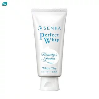 Senka เซนกะ เพอร์เฟ็ค วิป ไวท์ เคลย์ 120 กรัม วิปโฟม ล้างหน้า