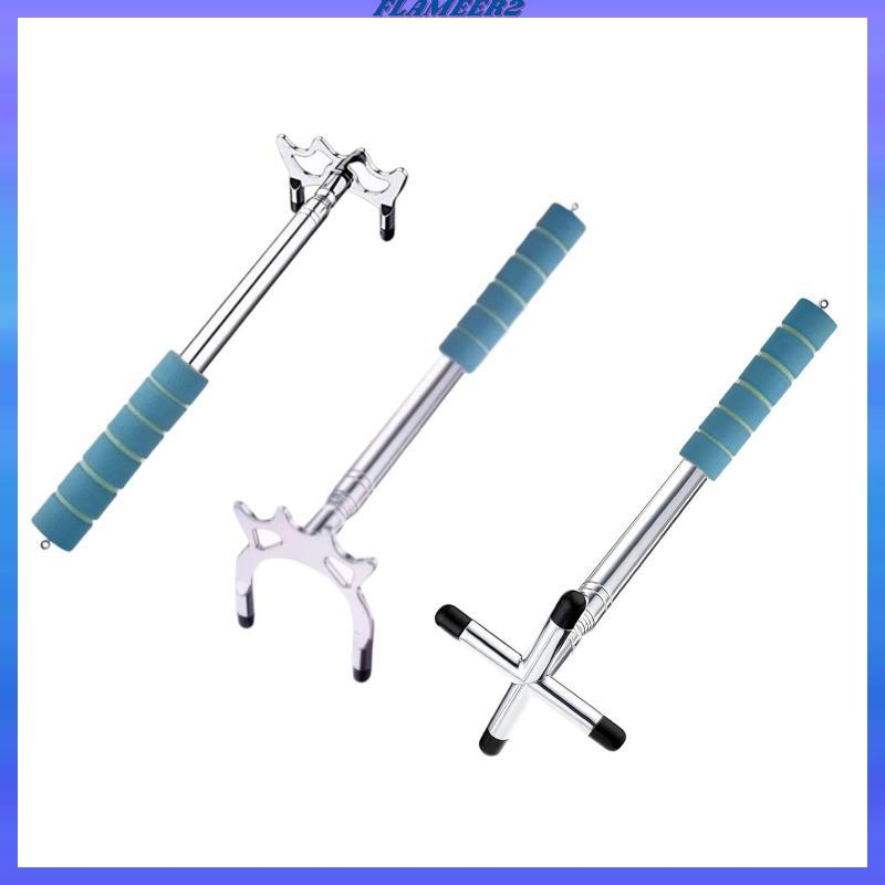 [Flameer2] สะพานคิวบิลเลียด Telescopic Pool Cue Bridge Head Stick อุปกรณ์เสริมพร้อมเสาแบบพับเก็บได้แ