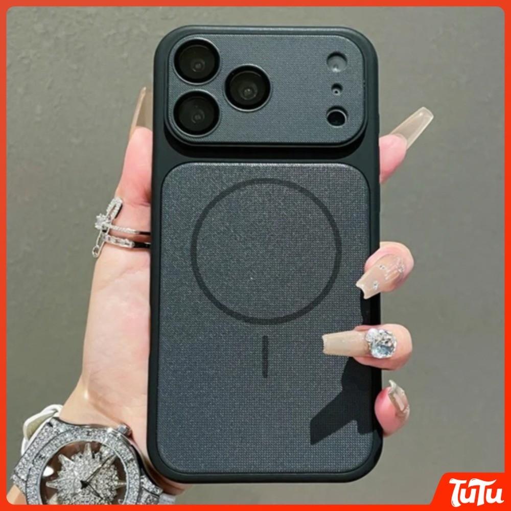 TuTu เคสแม่เหล็กระดับพรีเมียมสําหรับ IPhone 17 16 15 14 13 12 Pro Max, พร้อมเลนส์เสริมกันกระแทก, ฝาครอบเคสโทรศัพท์ดีไซน์เงา