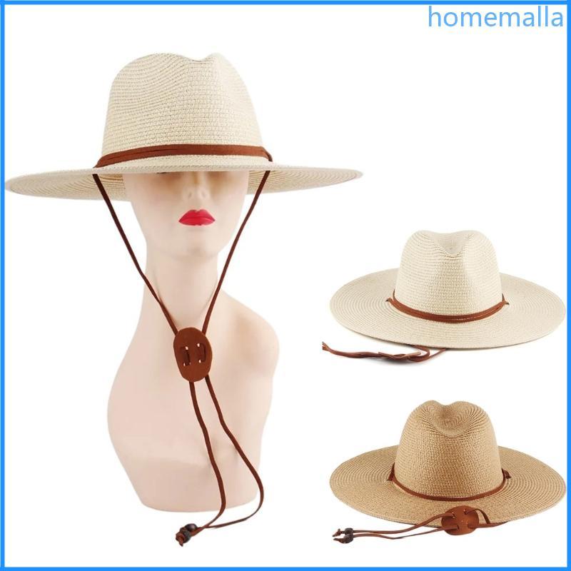 HO Hand Weaving Straw Hat Beach Getaways Beach Hat Breathable Sun Hat for Girl