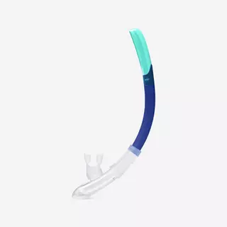 Decathlon Adult Anti-Fog Mask Snorkel Set ชุดหน้ากากดำน้ำตื้นกันฝ้าและท่อหายใจ Dry Top สำหรับผู้ใหญ่ รุ่น 100 - Blue