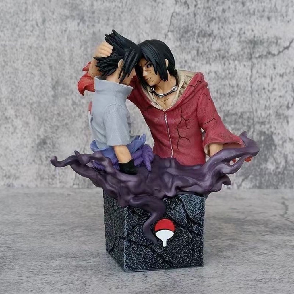 ตัวละครอนิเมะ Sasuke Uchiha Itachi Brothers Recons ชนิดบรรจุกล่องอะนิเมะรุ่นตกแต่งรูปปั้นรูป