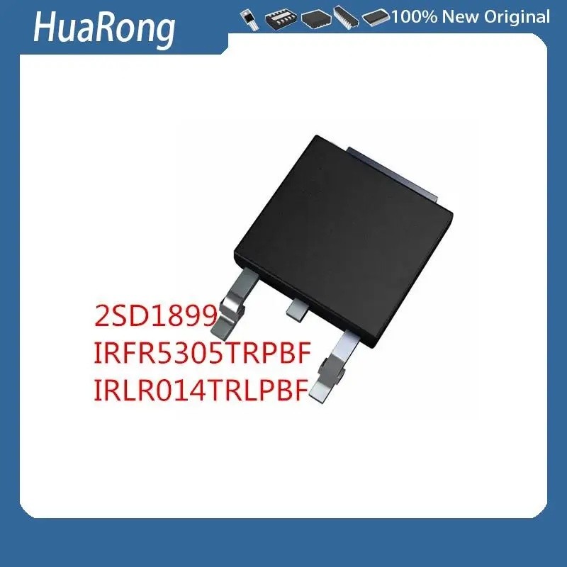 10 ชิ้น/แบทช์ 2SD1899 D1899 IRFR5305TRPBF FR5305 IRLR014TRLPBF LR014 60V 7.7A TO-252-2