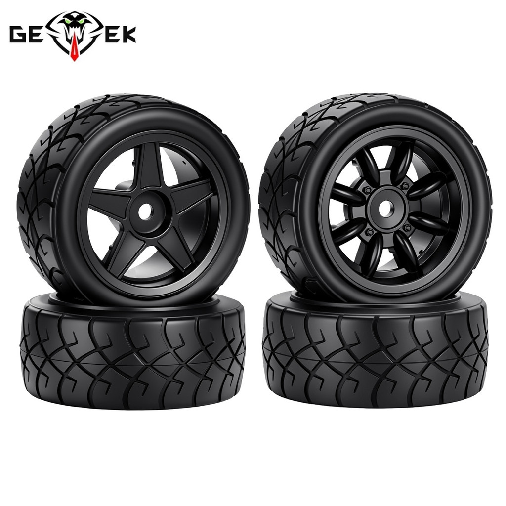 57MM ยางล้อพลาสติกขอบ 12 มม.Hex สําหรับ 1/10 1/12 สําหรับ RC Rally Racing รถ TAMIAY M03 M04 M05 MB01 MF01 XM01 SW01