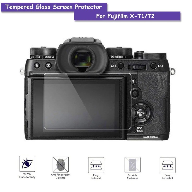 กระจกนิรภัย 1-3 ชิ้นสําหรับ Fujifilm X‐Pro2 X‐Pro3 X‐S10 X‐S20 X‐T1 X‐T10 X‐T100 X‐T2 X‐T20 X‐T200 X