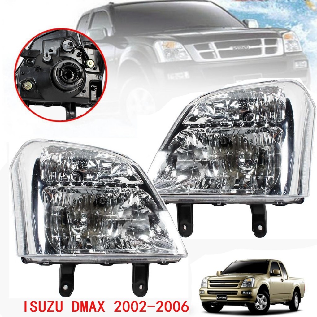 ไฟหน้า Isuzu D-MAX 2002-2007 ไฟหน้าไฟหน้าสําหรับ Isuzu D-MAX 2002-2007