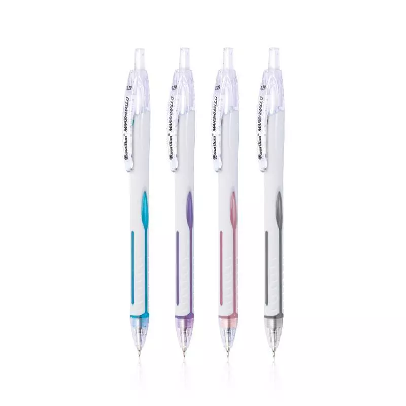 QUANTUM ปากกาลูกลื่น รุ่น มาร์ชเมลโล่ คละสี หมึกสีน้ำเงิน ขนาด 0.29 มม.