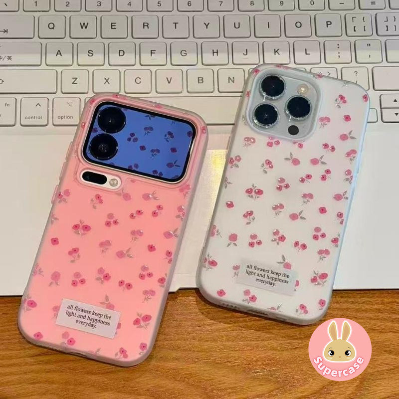 พลัมสดดอกไม้ 2 in1 Matte เคสโทรศัพท์สําหรับ Realme C63 C61 india C55 C53 C51 C51S C35 C33 C33S C31 C