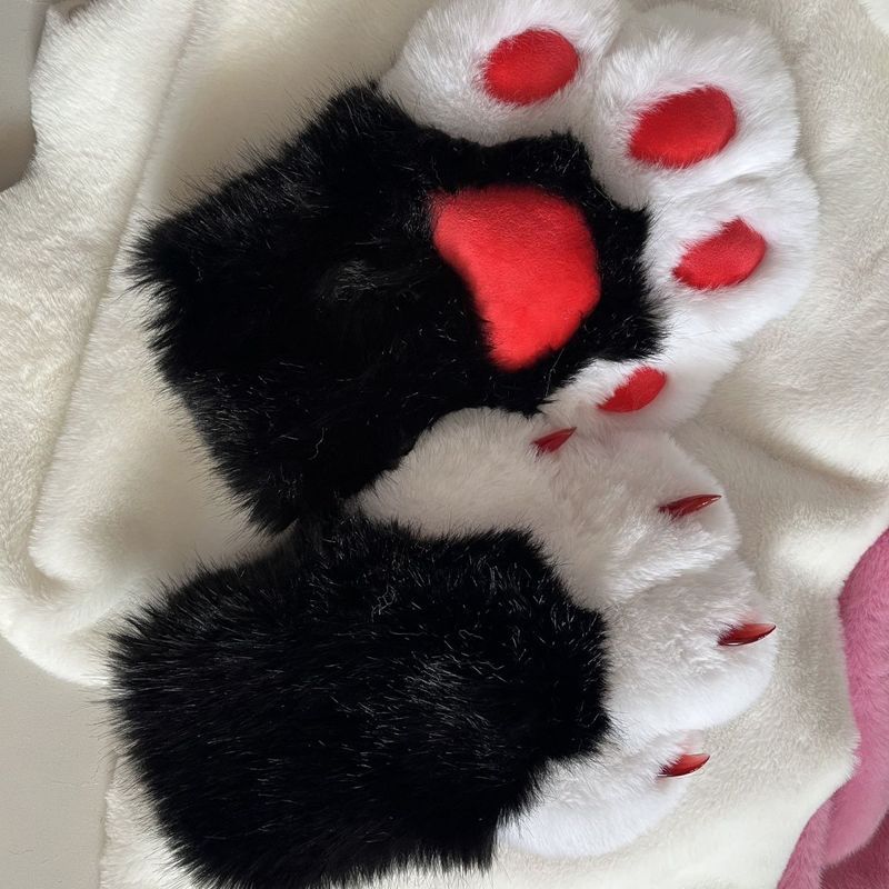 Furry Ready Stock ชุดสัตว์ขนยาว Fursuit Fursuit กรีดร้องหลากสี Co