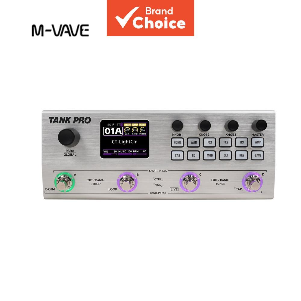 M-VAVE TANK PRO ANN การสร้างแบบจําลองกีตาร์เหยียบ Looper กลองเครื่องทํางานร่วมกับกีตาร์ไร้สายระบบ Es